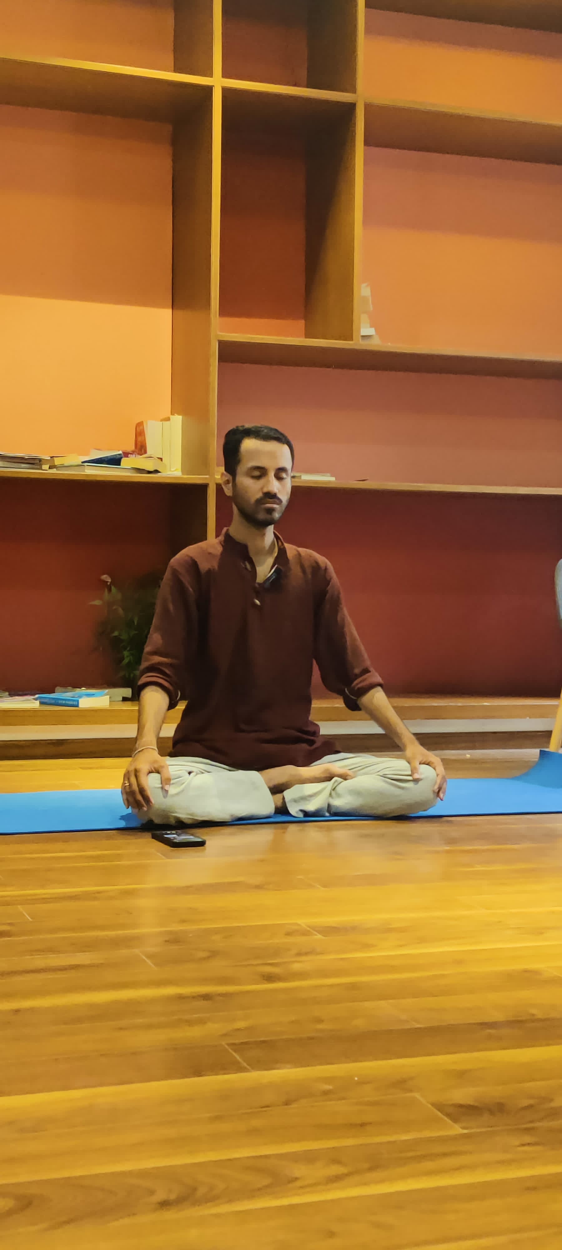 Aman in lotus pose